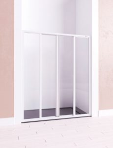 SERIE ESMERALDA - MODELO ZEUS IV- TIPO F4- MAMPARA FRONTAL - 2 HOJAS FIJAS + 2 HOJAS CORREDERAS